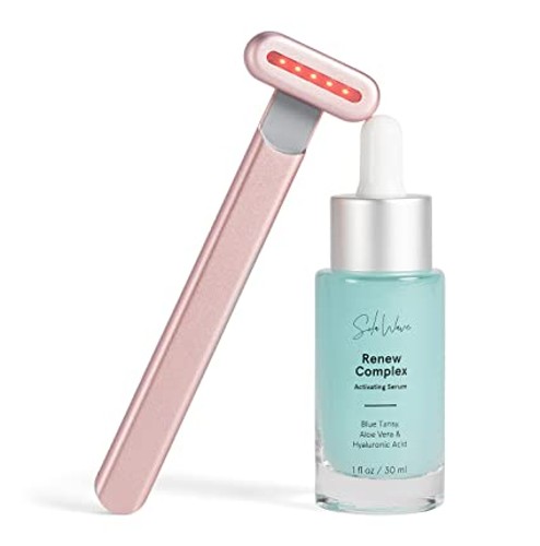 Skincare Wand With Red Light Therapy & Serum Kit By Solawave