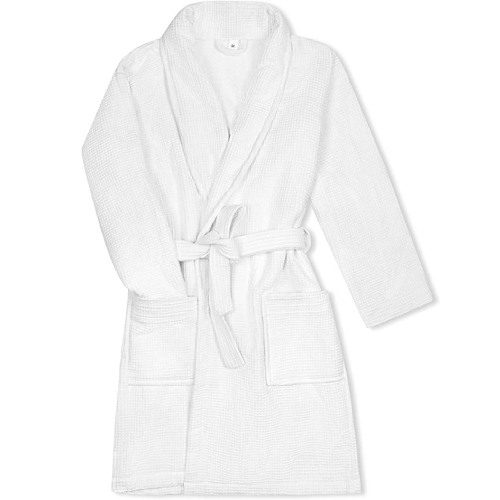 The White Company Unisex Cotton Waffle Dressing Gown