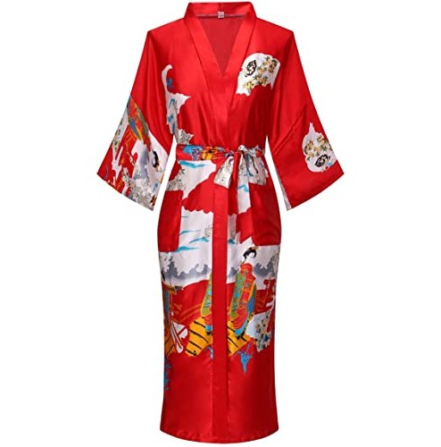 7. Dandychic Women’s Silk Kimono Robe