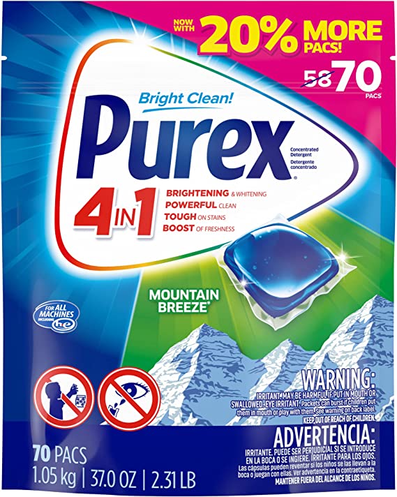 Purex 4-In-1 Laundry Detergent Pacs