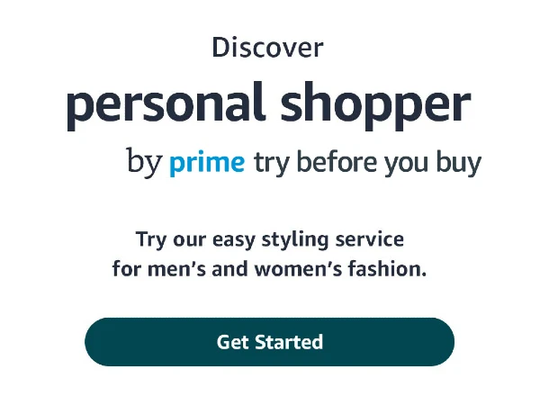 Sign up for Personal Shopper by Prime Try Before You Buy